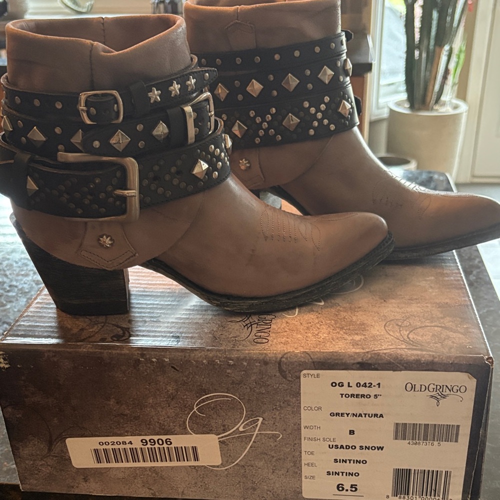 Old Gringo Women's Ankle Boots - Gray and Black
